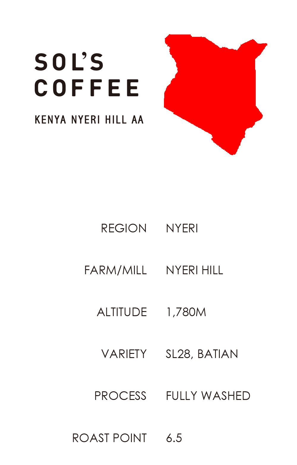 KENYA NYERI HILL AA(ケニア ニエリ ヒル AA)